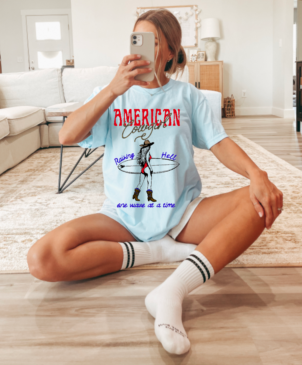 American Cowgirl Comfort Colors Short Sleeve