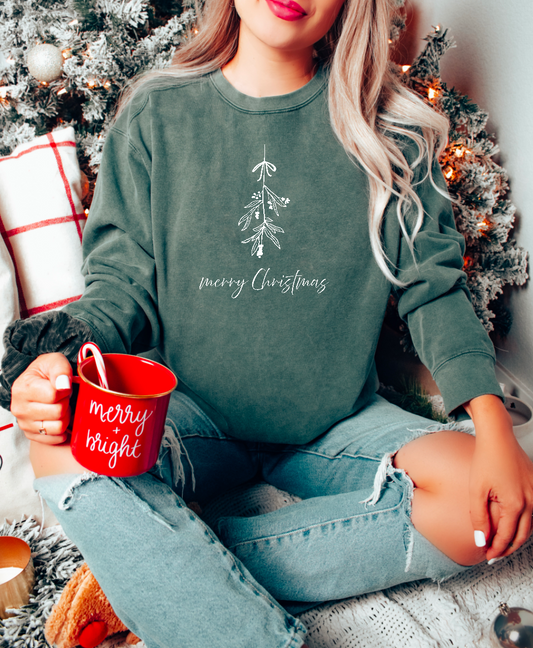 Mistletoe Merry Christmas crewneck sweatshirt