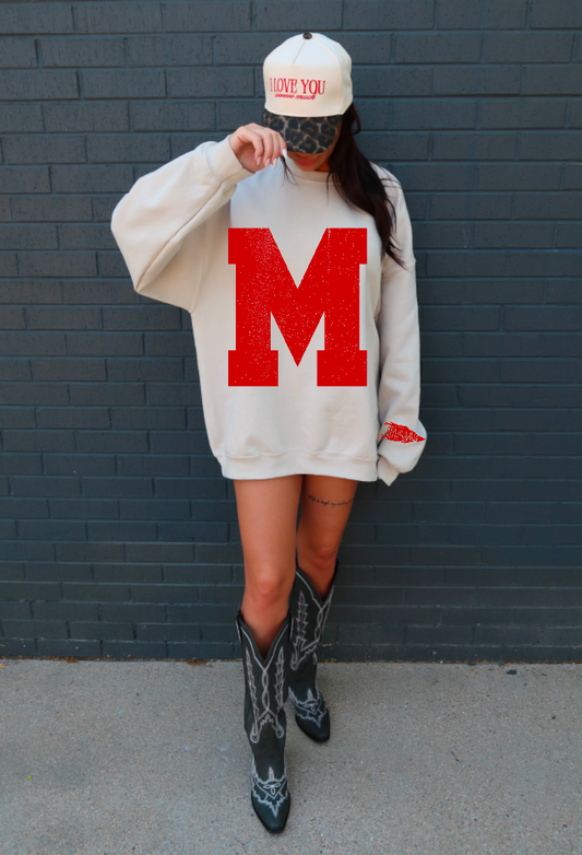 Maryville M Varsity Crewneck Sweatshirt