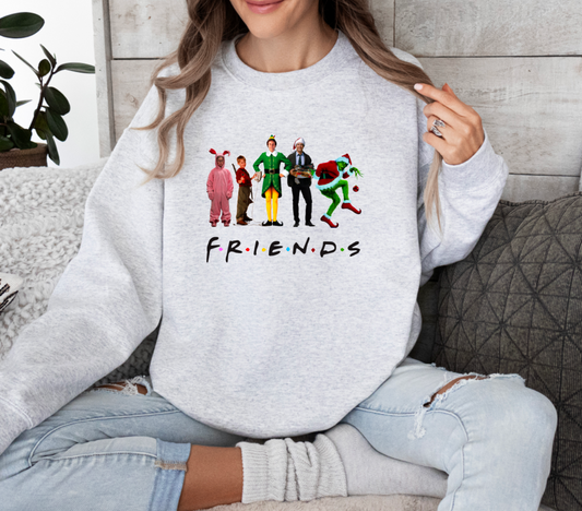Christmas friends crewneck sweatshirt