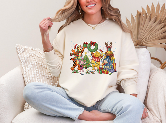 Pooh Holiday Party Crewneck Sweatshirt