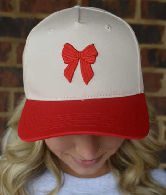 Red Bow Trucker Hat
