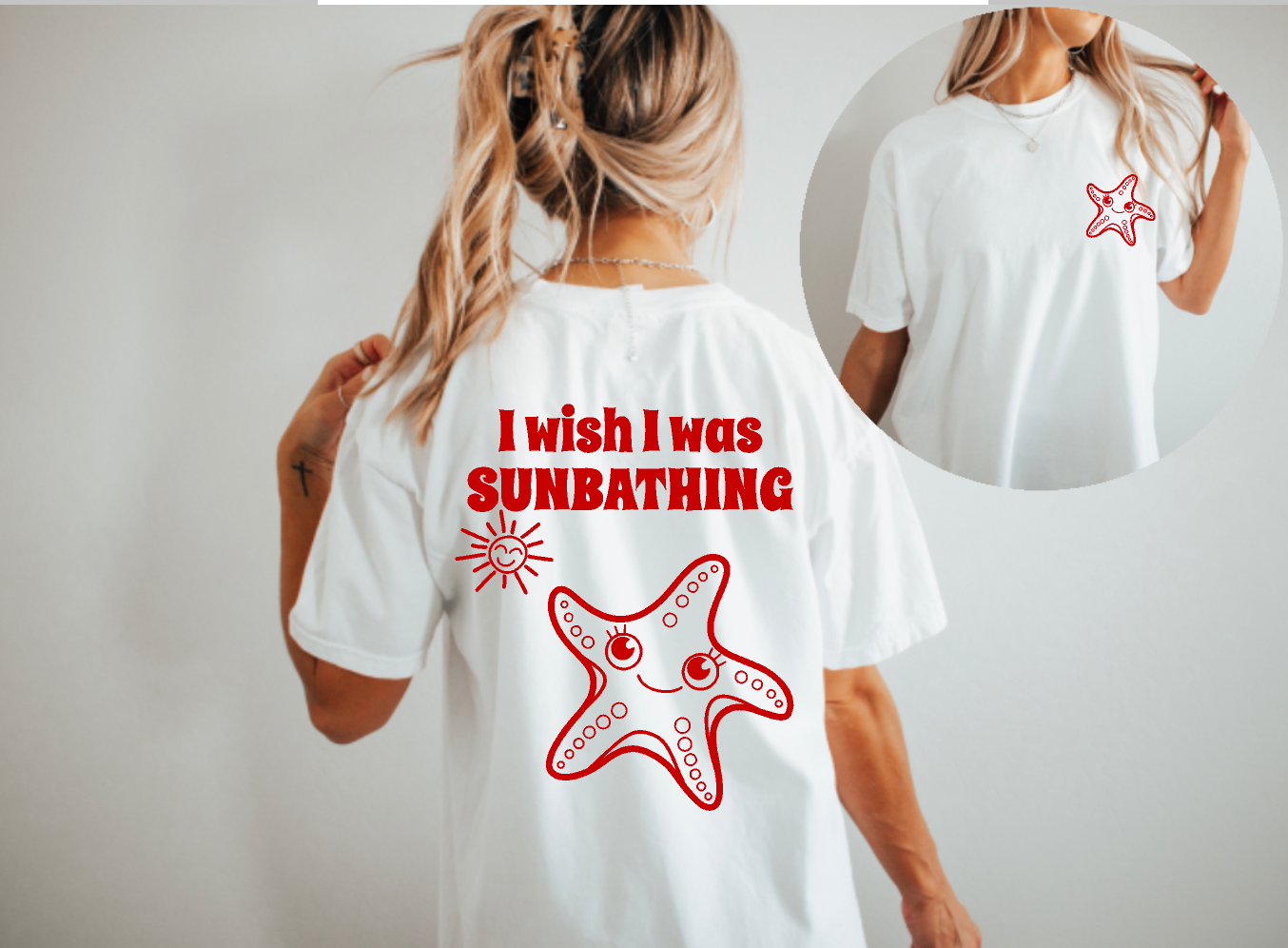 I Wish I Was Sunbathing Comfort Colors Tee
