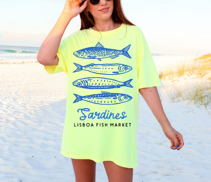 Neon Sardines Comfort Colors Short Sleeve