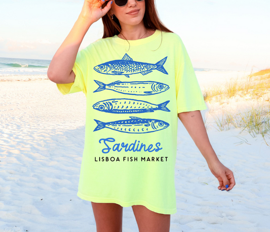 Neon Sardines Comfort Colors Short Sleeve
