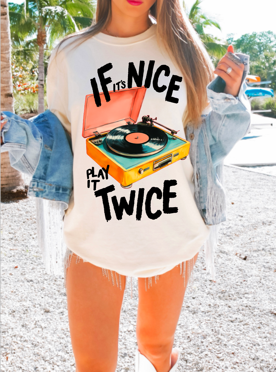 If Nice Play Twice Comfort Colors Tee