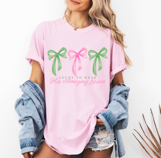 Lucky To Have Grace Comfort Colors Tee