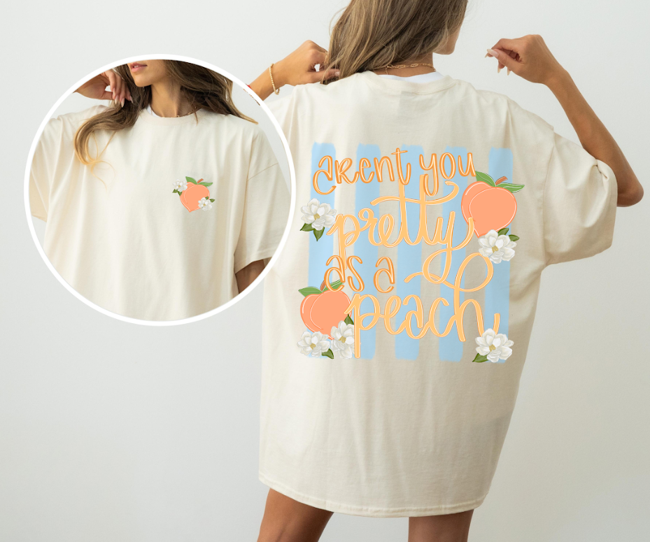 Pretty as a Peach Comfort Colors Tee