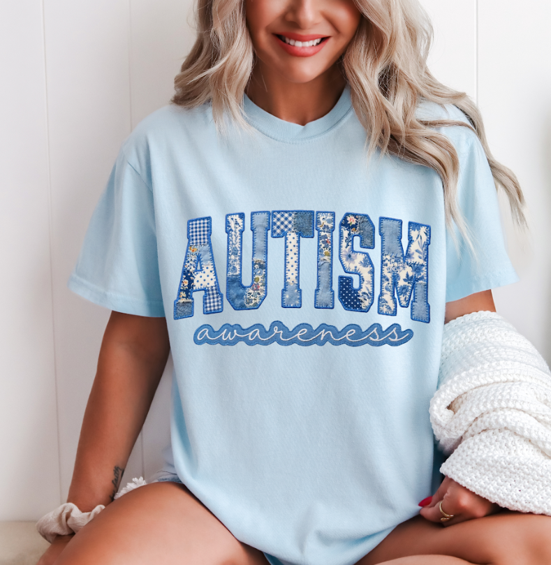 Patchwork Autism Comfort Colors Tee