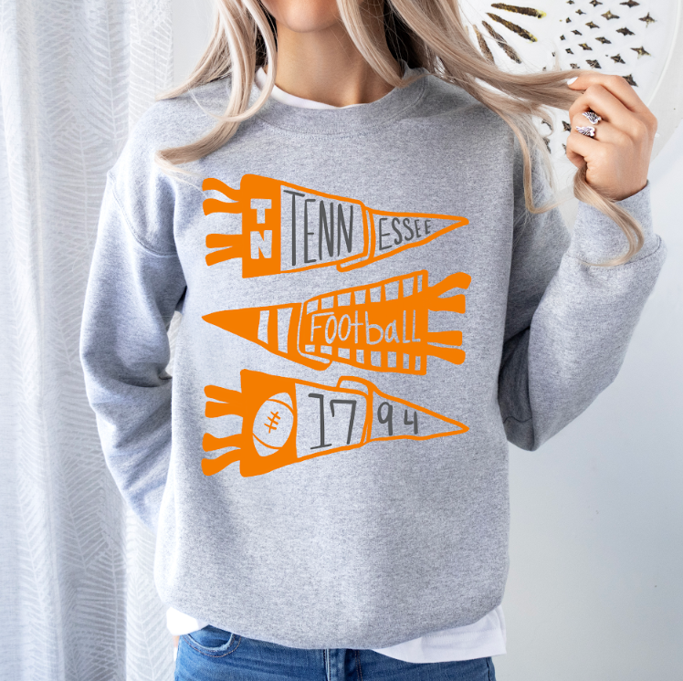 Tennessee Football Pennants Crewneck Sweatshirt
