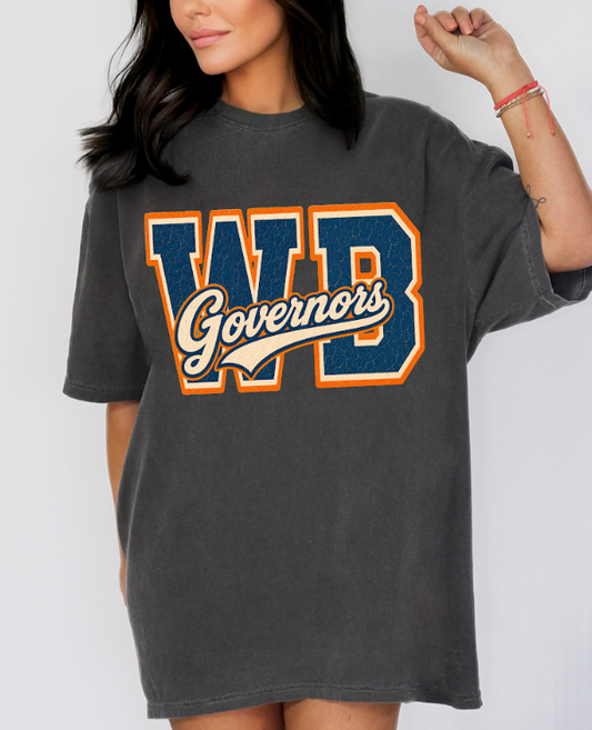 Governors Vintage Varsity Comfort Colors Tee