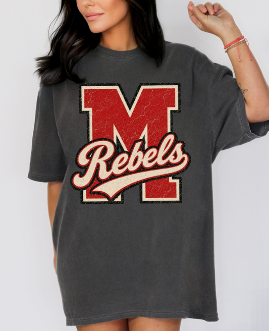 Rebels Vintage Varsity Comfort Colors Tee