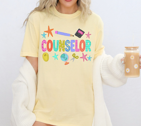 Counselor Comfort Colors Tee
