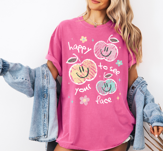 Happy to See Your Face Comfort Colors Tee