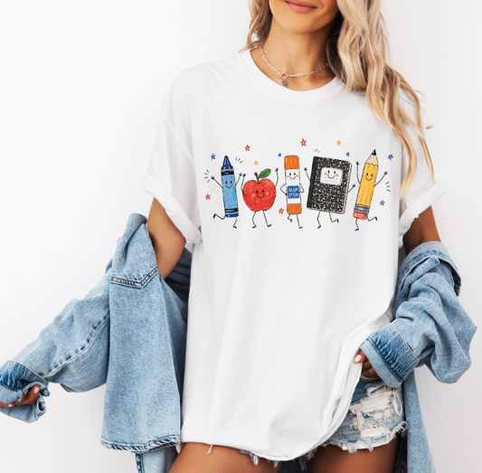 School Supplies Comfort Colors Tee