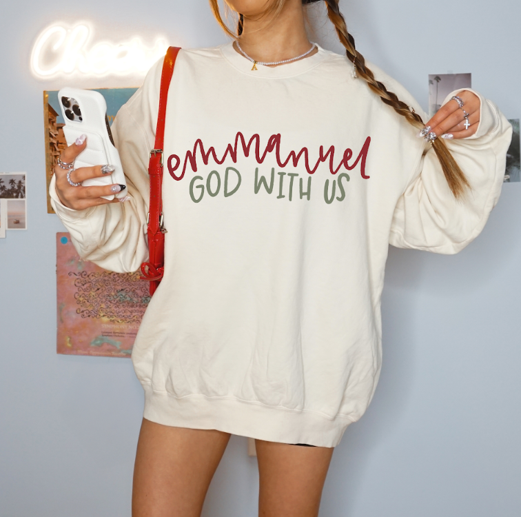 Emmanuel God With Us Crewneck Sweatshirt