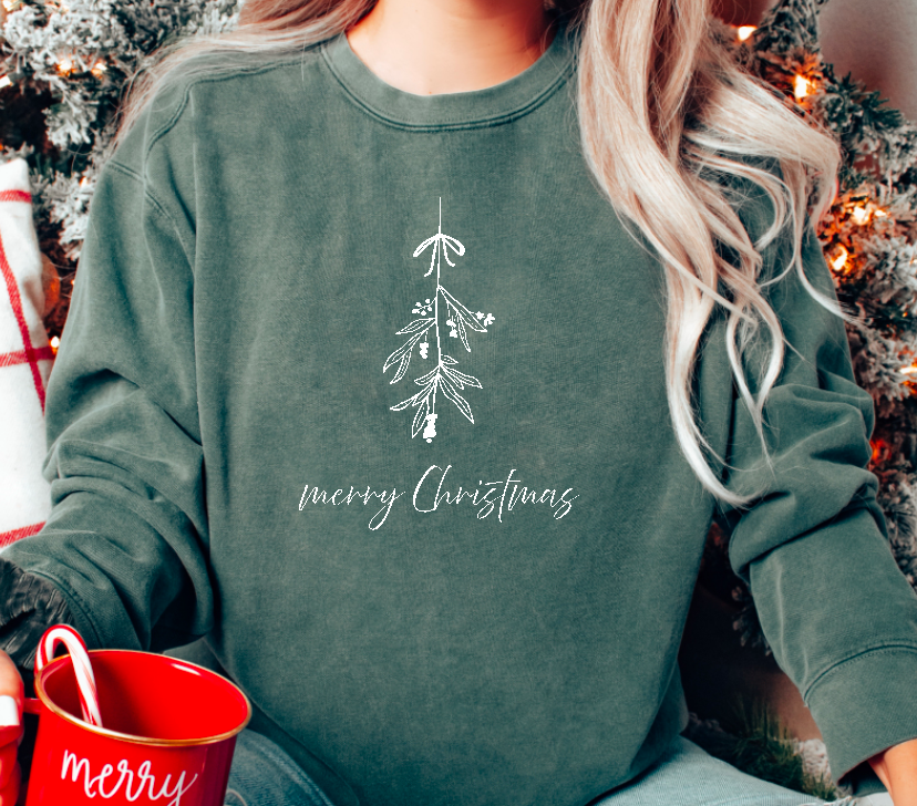 Mistletoe Merry Christmas crewneck sweatshirt