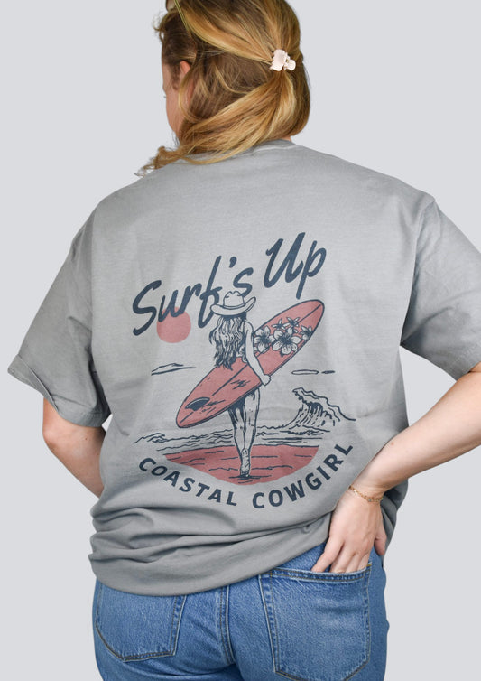 Surf Up Cowgirl Comfort Colors Short Sleeve