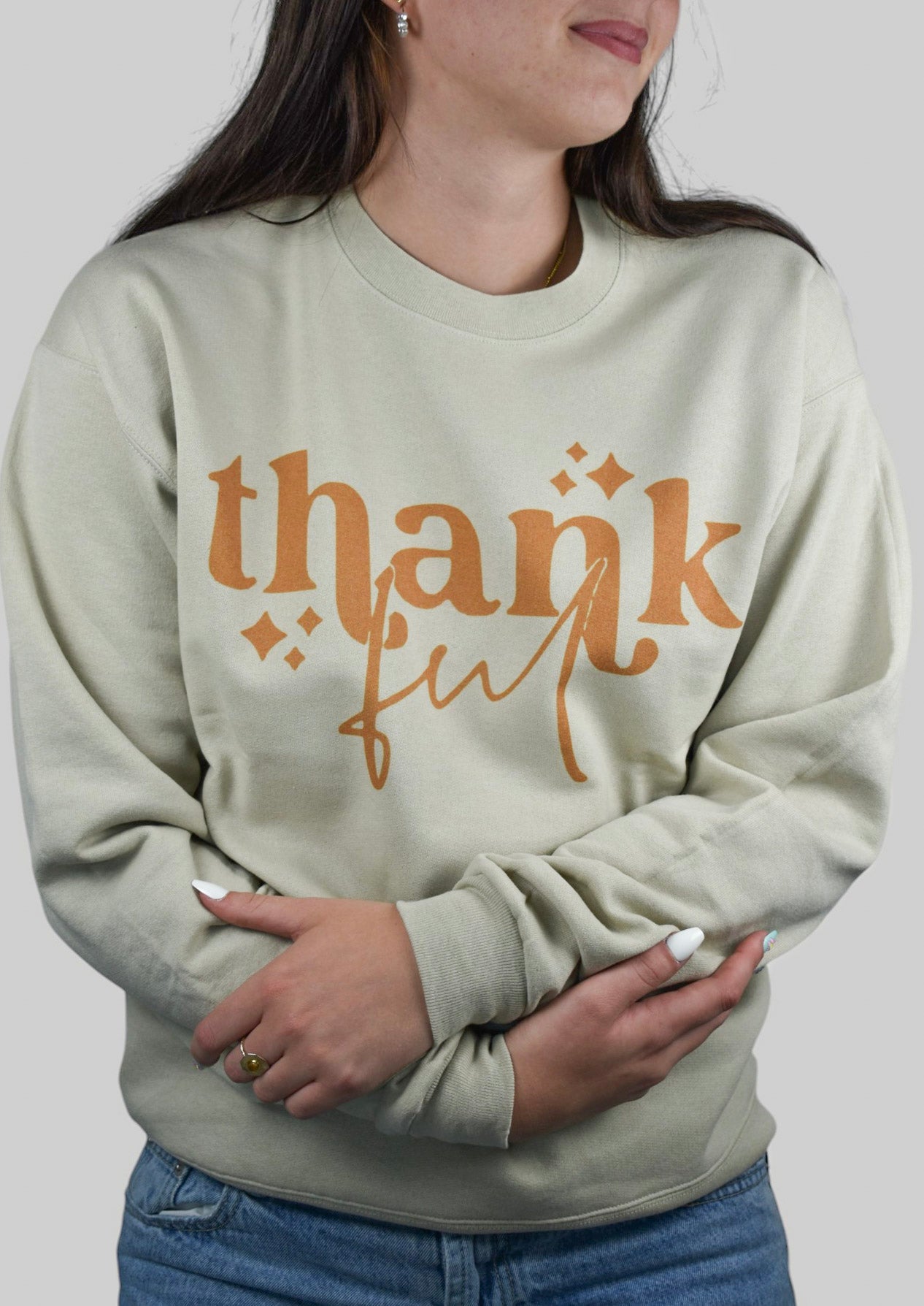 Thank-ful crewneck sweatshirt