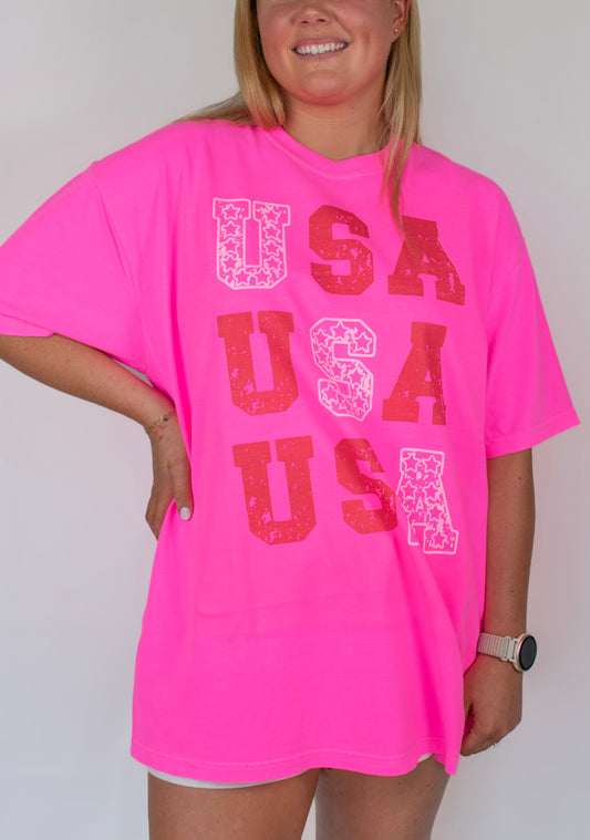 Starred USA Comfort Colors Tee