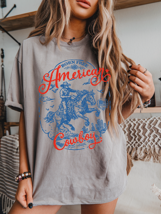 American Cowboy Comfort Colors Tee