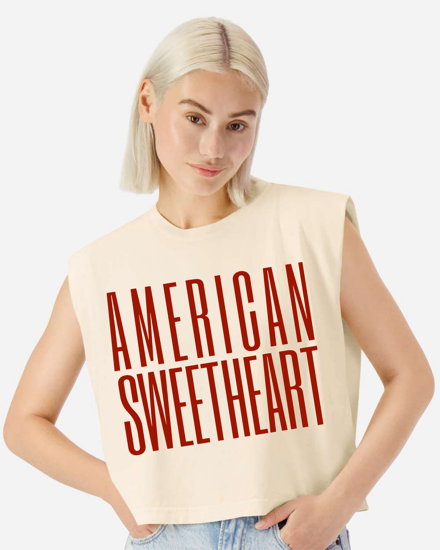 American Sweetheart—Bone Muscle Tank