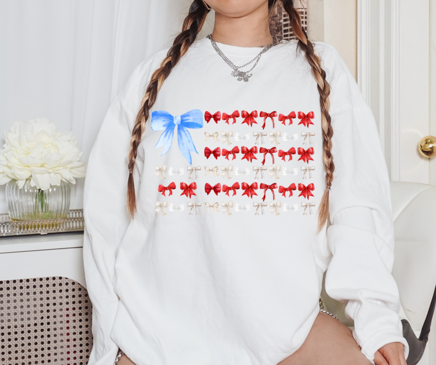 American Bow Flag Crewneck Sweatshirt
