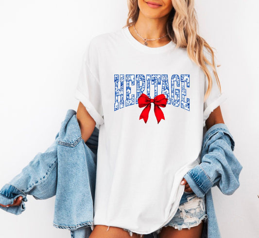 Heritage Floral Coquette Short Sleeve
