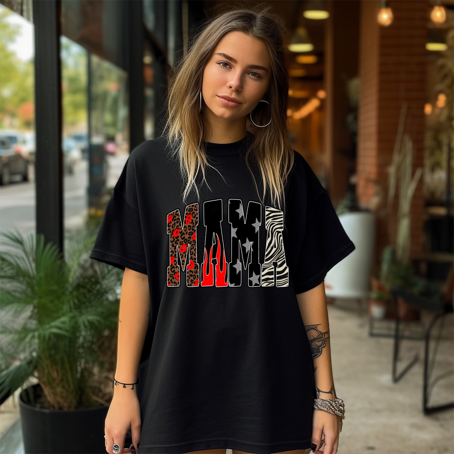 Leopard Mama Comfort Colors Tee