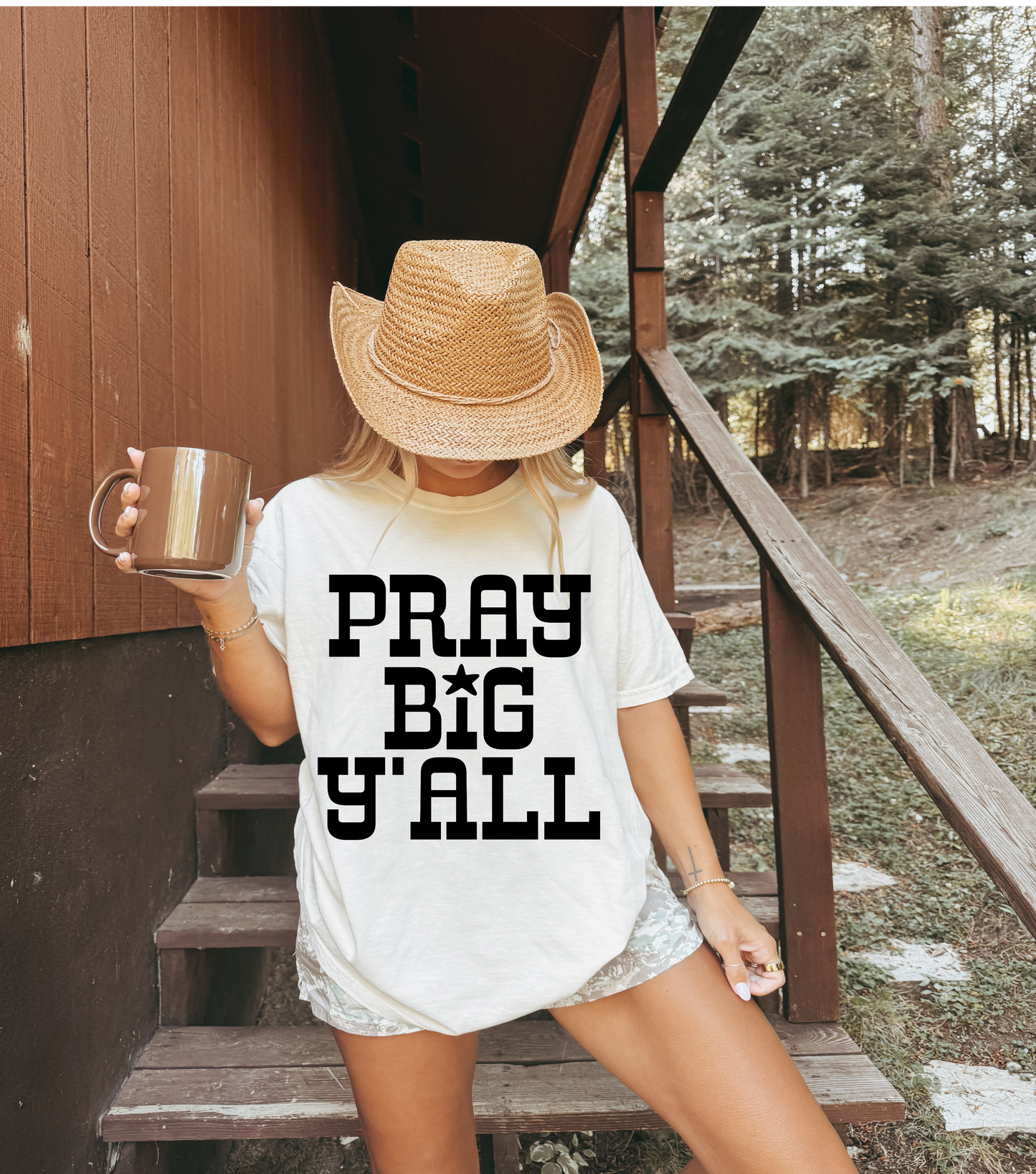 Pray Big, Y’all Vintage Wash Tee