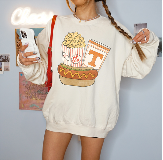 Here for the Snacks Crewneck Sweatshirt