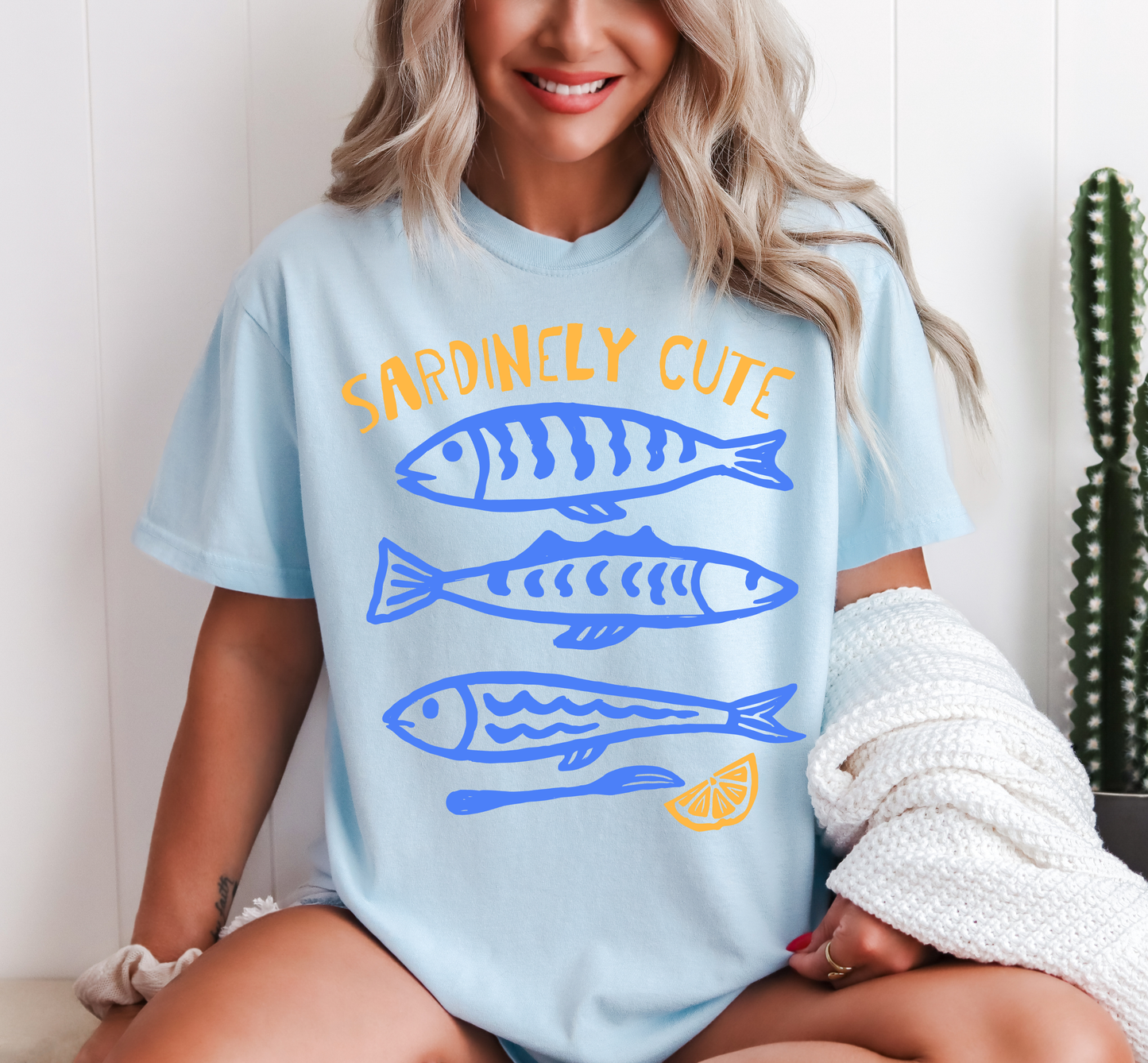 Sardinely Cute Comfort Colors Short Sleeve