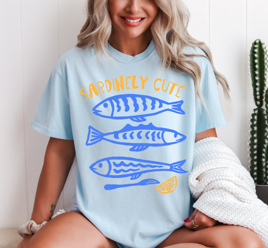 Sardinely Cute Comfort Colors Short Sleeve