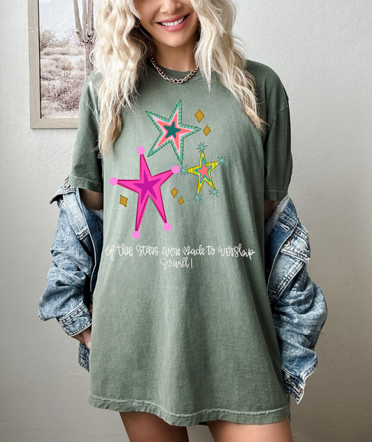 Stars Worship Comfort Colors Tee
