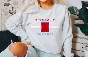 Heritage Middle Mustangs Crewneck Sweatshirt