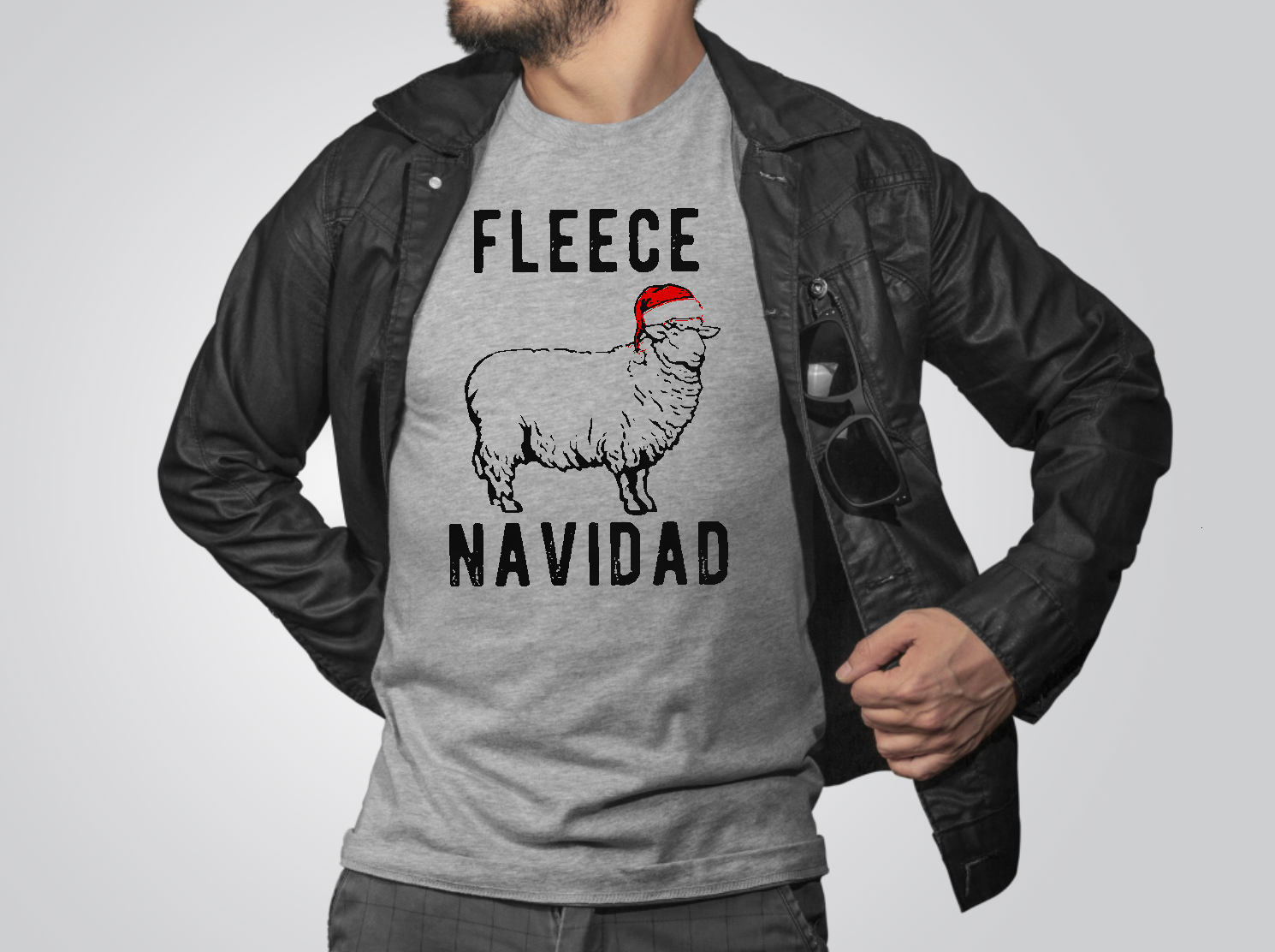 Fleece Navidad short sleeve