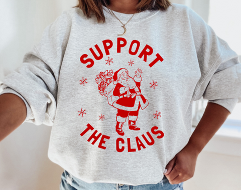 Support the Claus crewneck sweatshirt