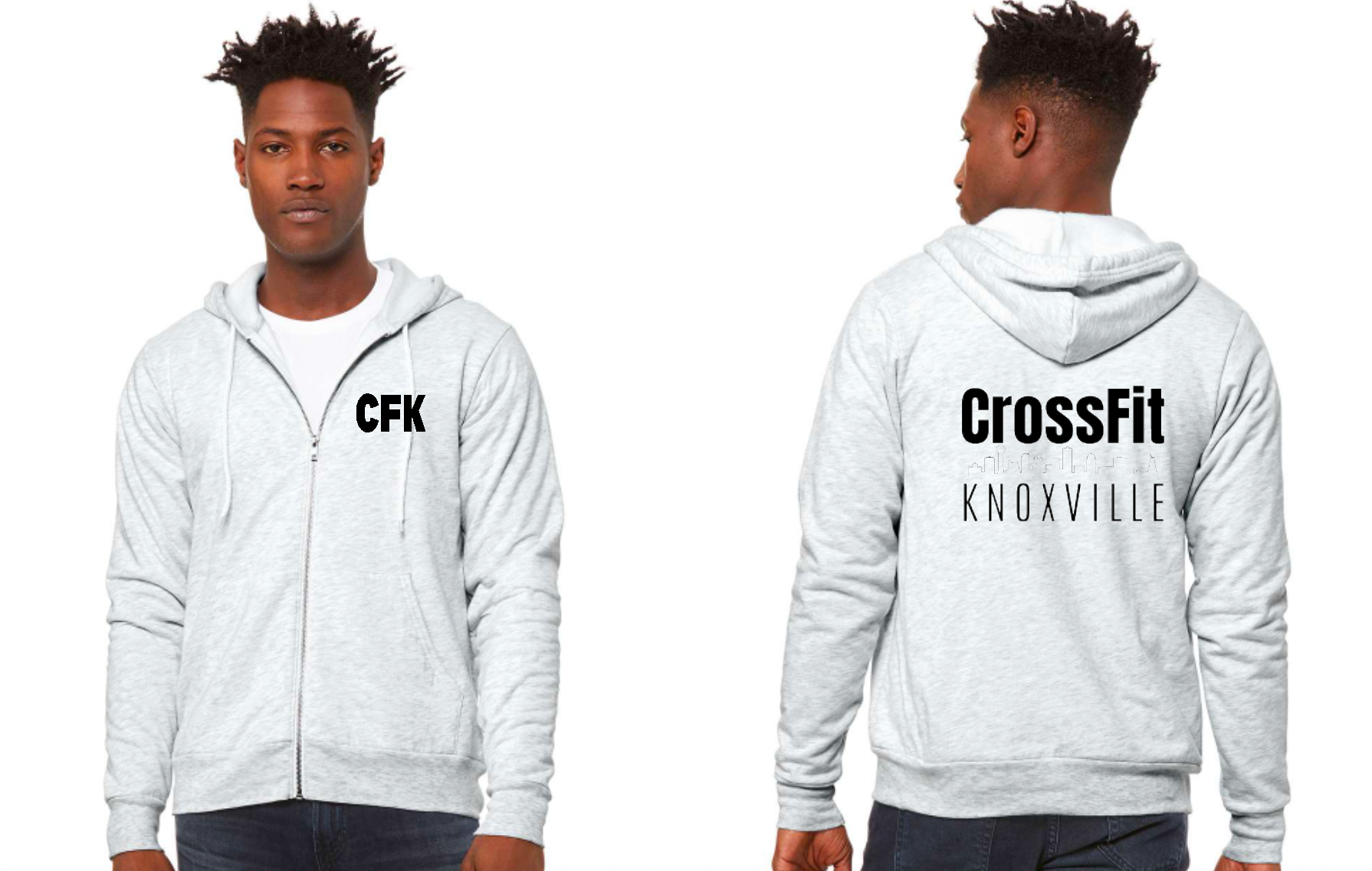 Crossfit Knoxville Full Zip Sweatshirt Hoodie