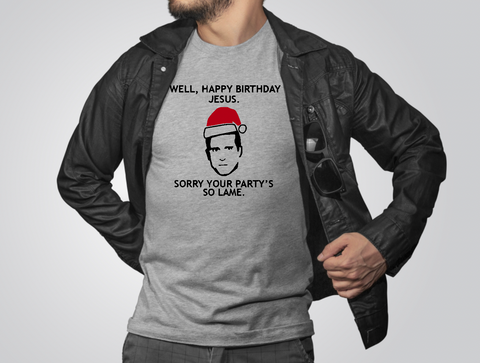 Sorry your party's so lame The Office Christmas short sleeve