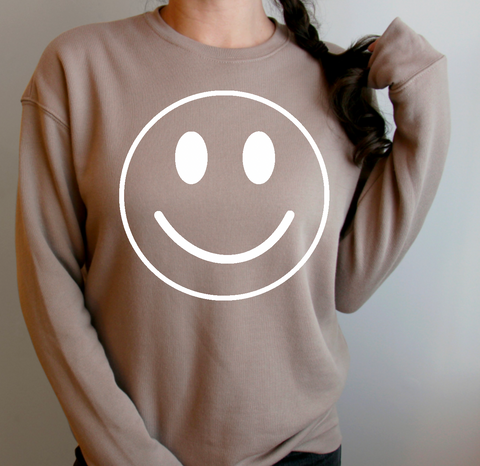 Simple Smiley Crewneck Sweatshirt